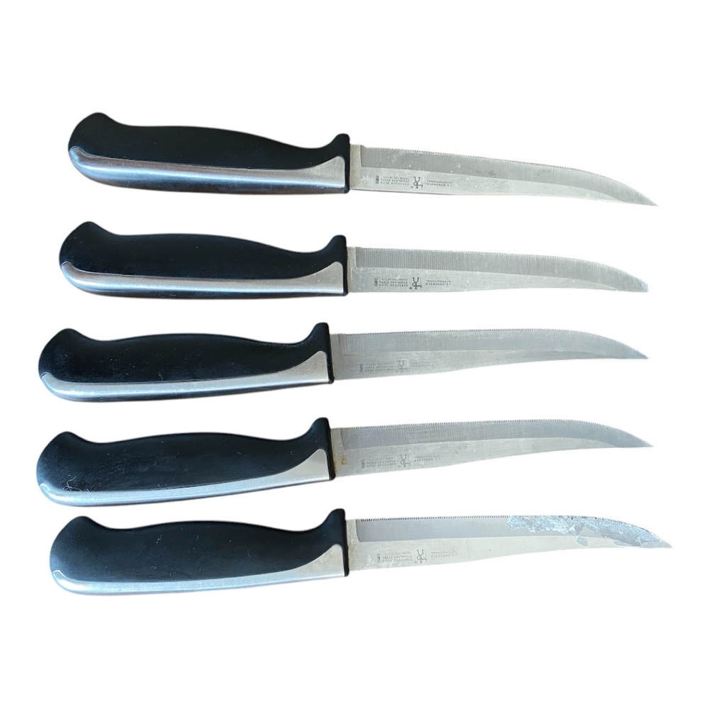 J.A. Henckels International Knife Block Set with Black & Silver Handles - Picture 14 of 16